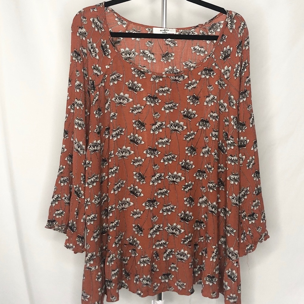 Moa moa burnt orange top